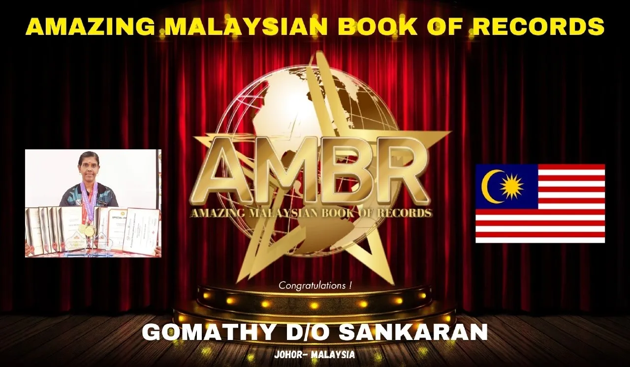 AMBR Amazing Malaysian Book of Record Gomathy