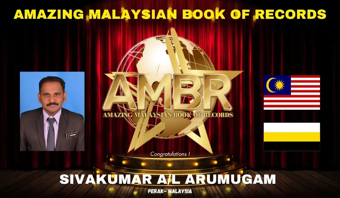 First Malaysian Tamil Primary School Teacher With The Maximum Production Of Educational Video Resources For Visual Learning In Maths & Tamil Subjects 1